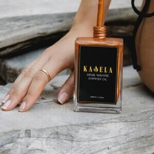 Kawela Akua Wahine shimmer oil 3.4 oz NeW sun tan tanning